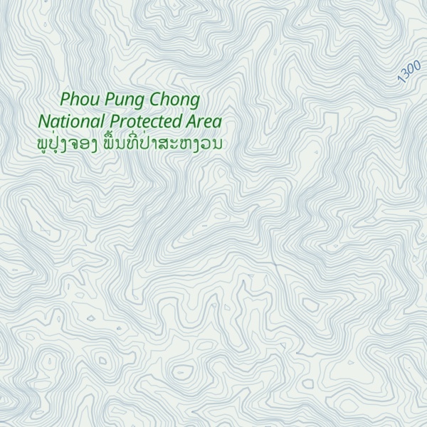 Map of Phou Kongkhao