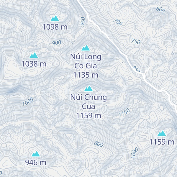 Map of Núi Chúng Cua