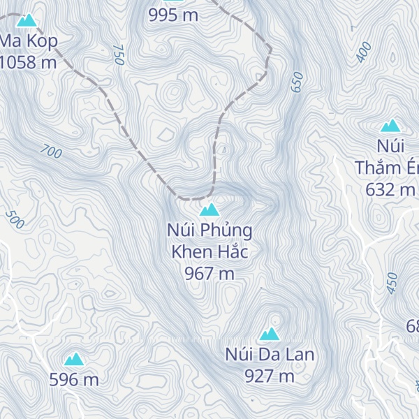 Map of Núi Phủng Khen Hắc