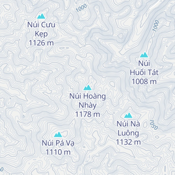 Map of Núi Hoàng Nhày