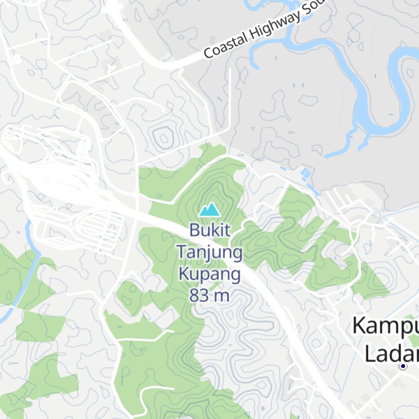 Map of Bukit Tanjung Kupang