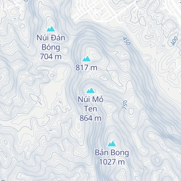 Map of Núi Mỏ Ten