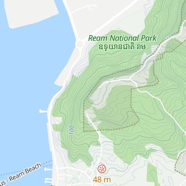 Map of Phnum Andoung Tuek