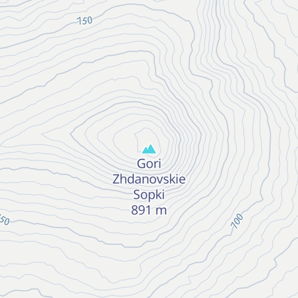 Map of Gori Zhdanovskie Sopki