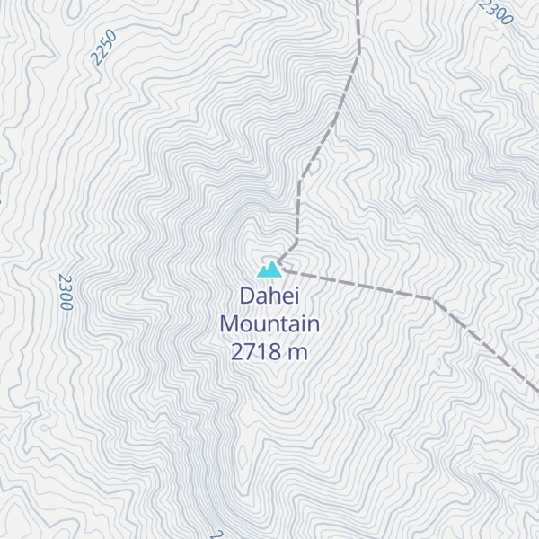 Map of Dahei Mountain