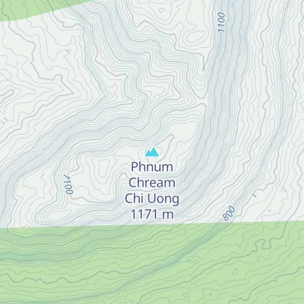 Map of Phnum Chream Chi Uong
