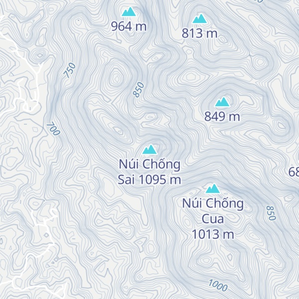 Map of Núi Chống Sai