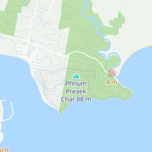 Map of Phnum Preaek Char