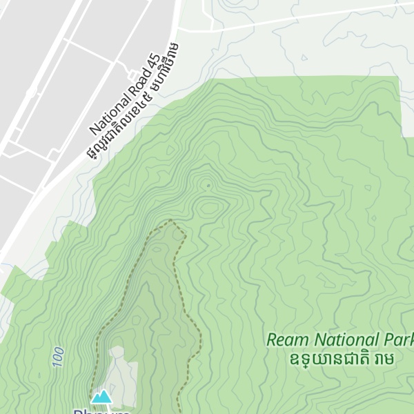 Map of Phnum Angkaeb