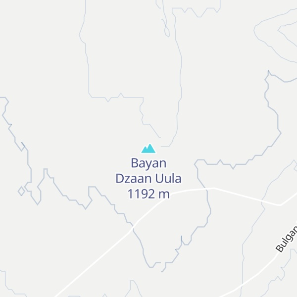 Map of Bayan Dzaan Uula