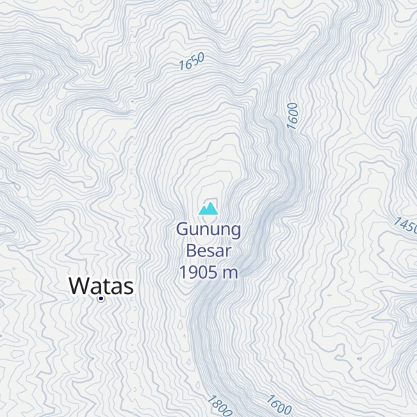 Map of Gunung Besar