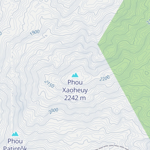 Map of Phou Xaoheuy
