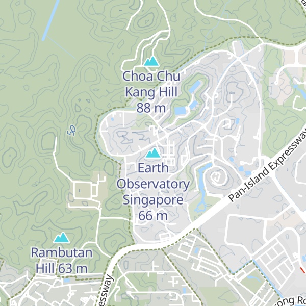 Map of Earth Observatory Singapore