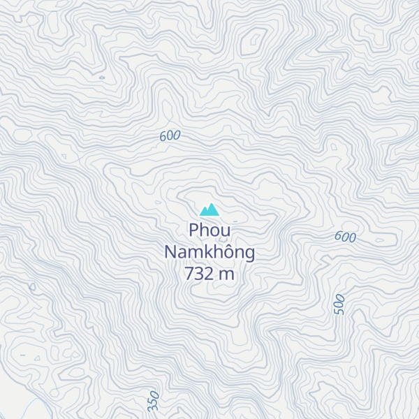 Map of Phou Namkhông