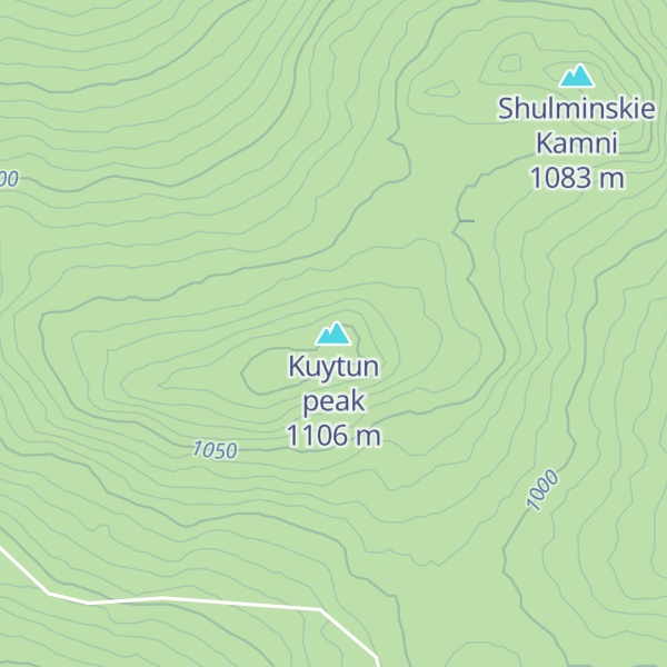 Map of Kuytun peak