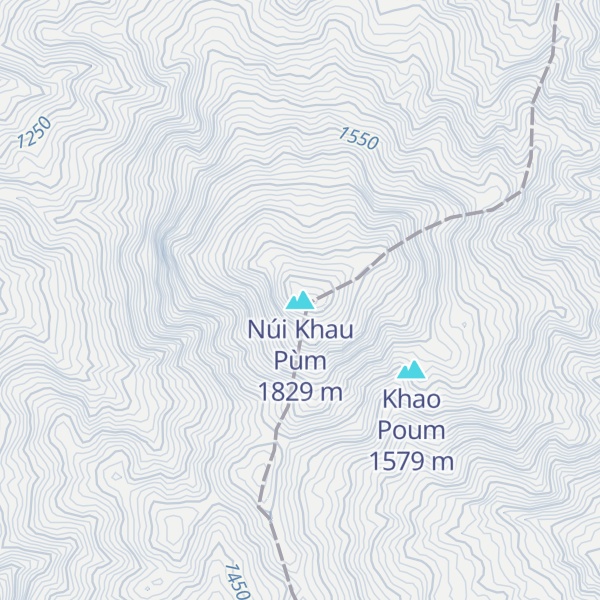 Map of Núi Khau Pùm