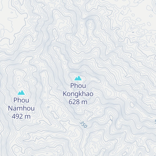 Map of Phou Kongkhao
