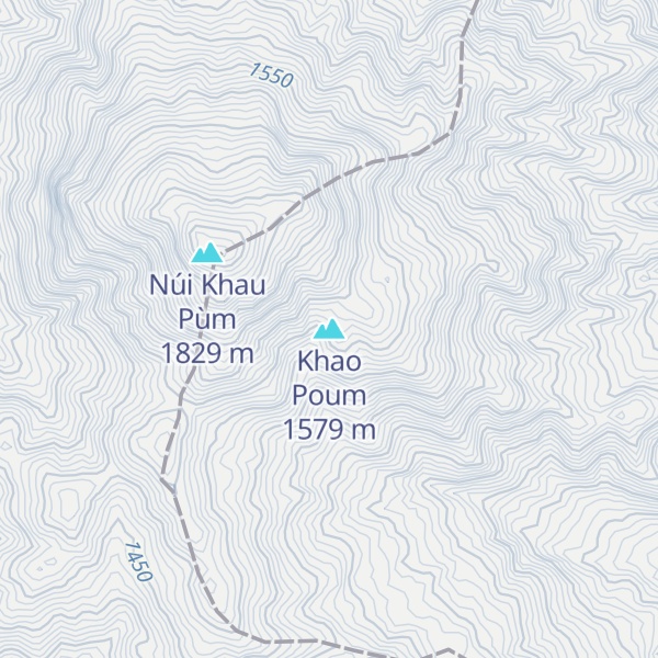 Map of Khao Poum
