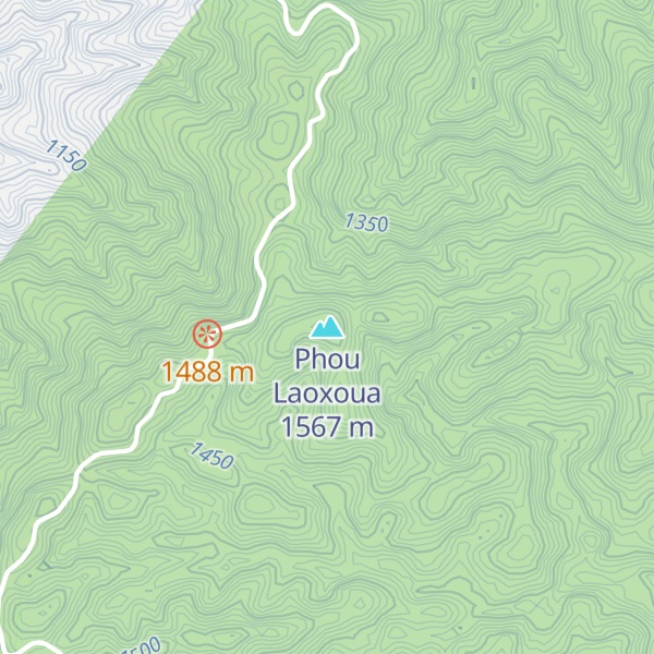 Map of Phou Laoxoua