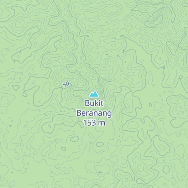 Map of Bukit Beranang