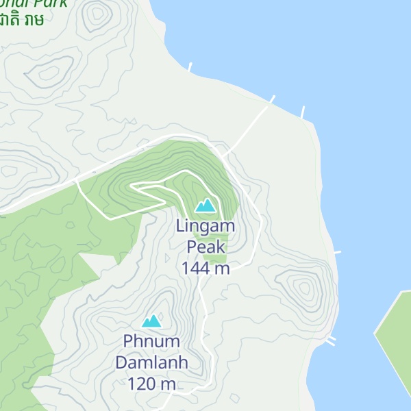 Map of Lingam Peak