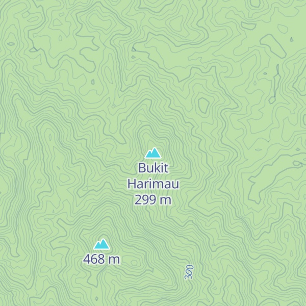 Map of Bukit Harimau