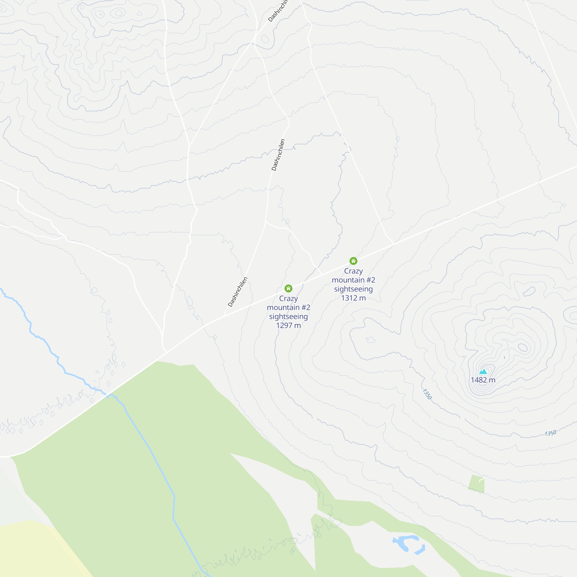 Crazy mountain #2 sightseeing map