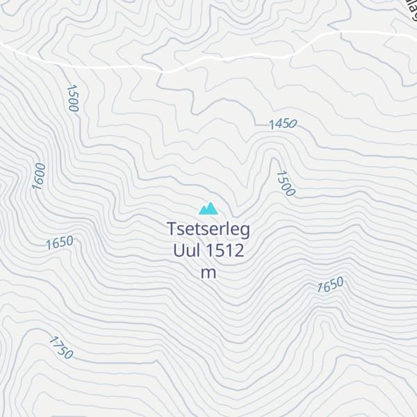 Map of Tsetserleg Uul