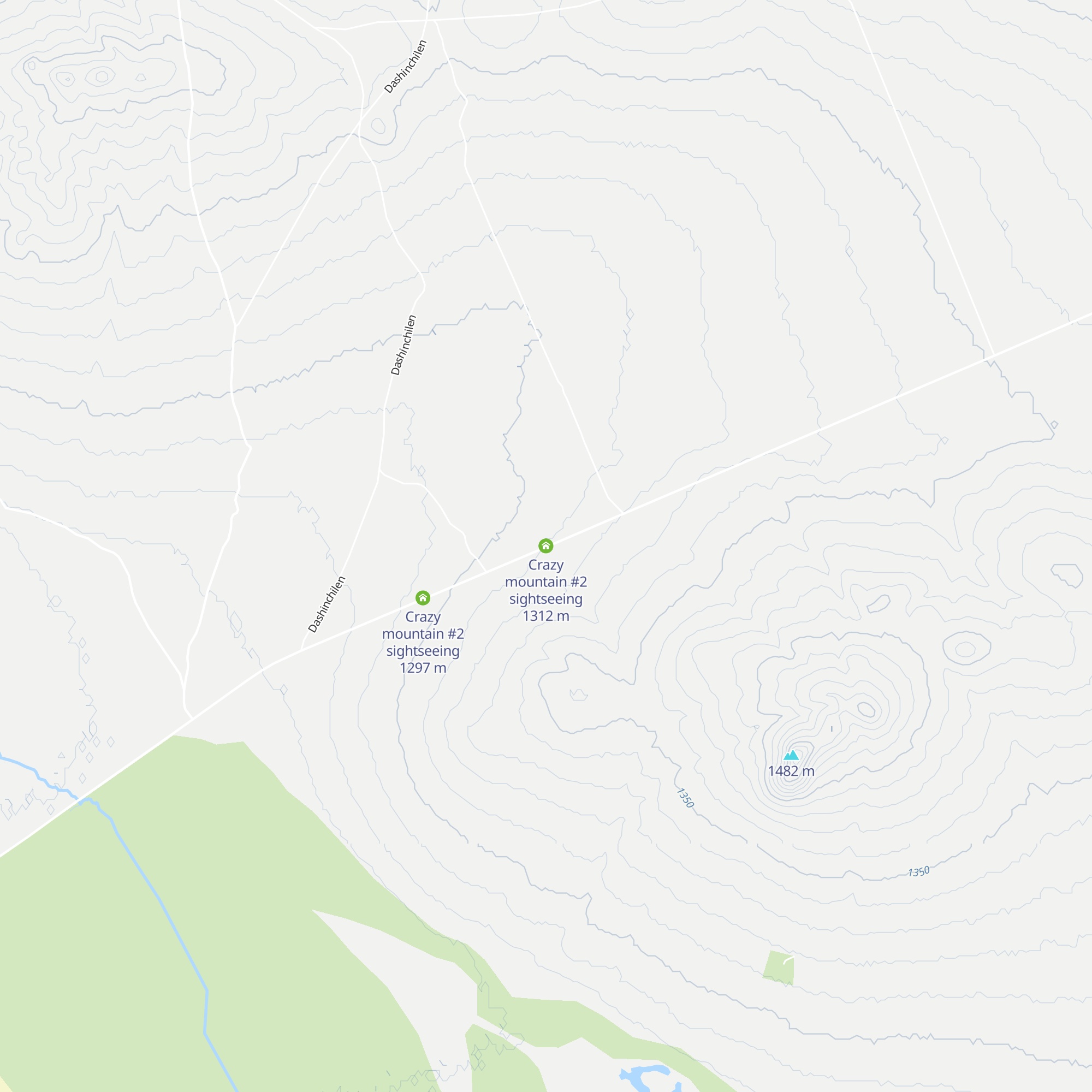 Crazy mountain #2 sightseeing map