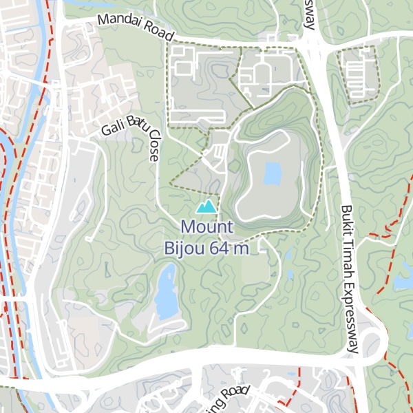Map of Mount Bijou