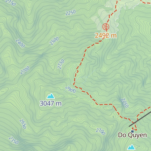 Map of Fan Si Pan Base Camp