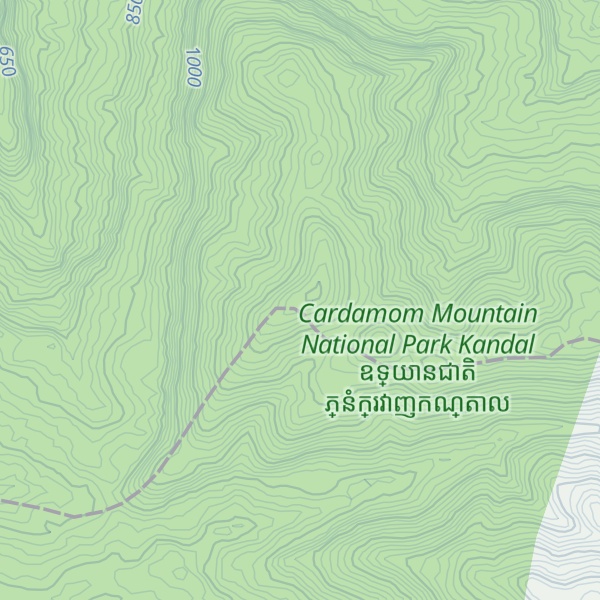 Map of Phnum Ou Tral