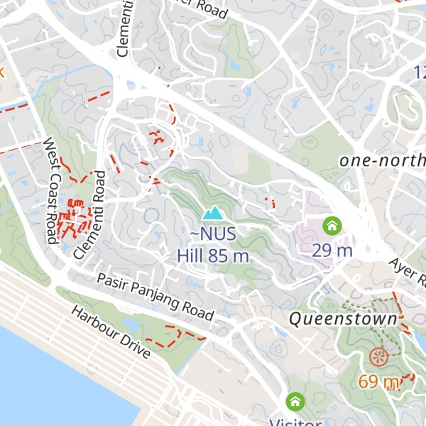 Map of ~NUS Hill