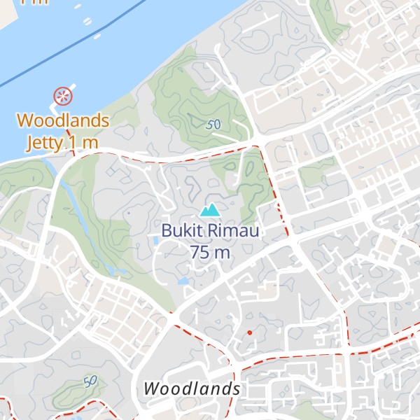 Map of Bukit Rimau
