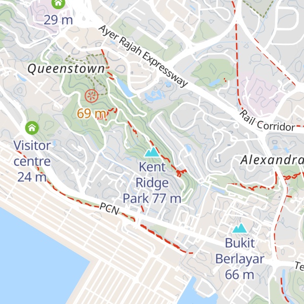 Map of Kent Ridge Park