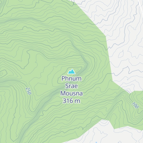 Map of Phnum Srae Mousna