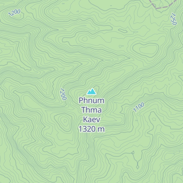 Map of Phnum Thma Kaev