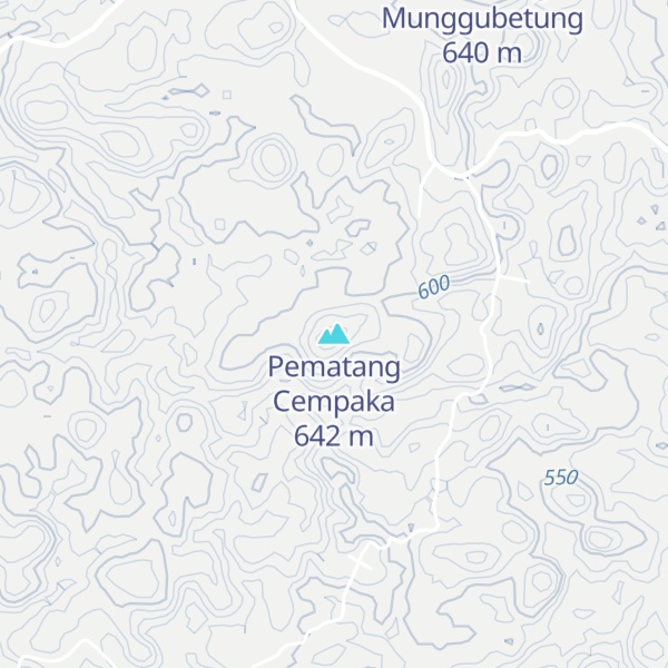 Map of Pematang Cempaka