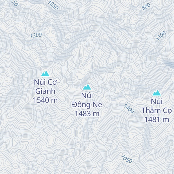 Map of Núi Đông Ne