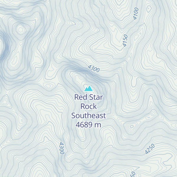 Map of Red Star Rock Southeast