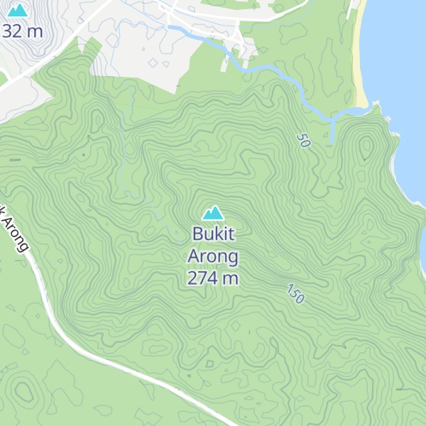 Map of Bukit Arong