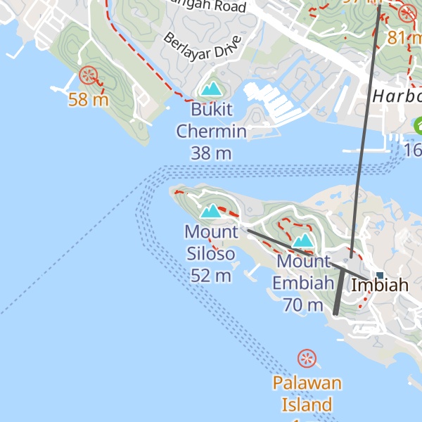 Map of Mount Siloso