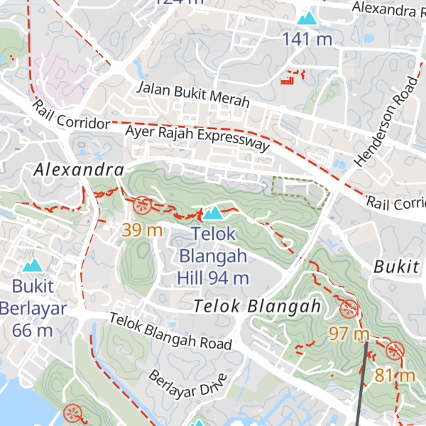 Map of Telok Blangah Hill