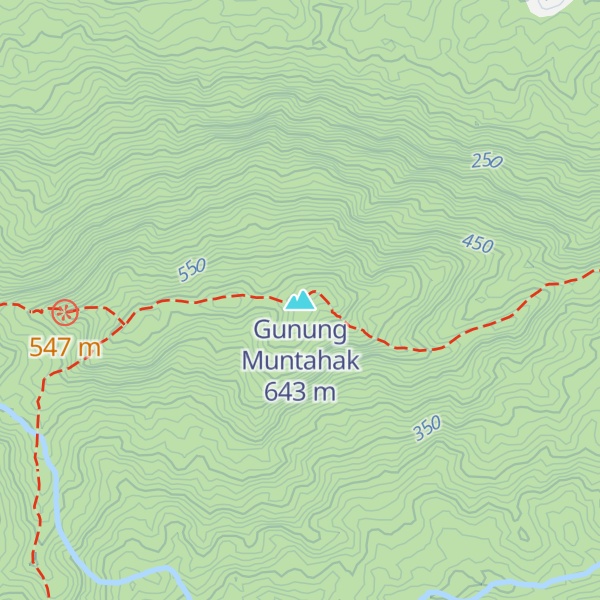Map of Gunung Muntahak
