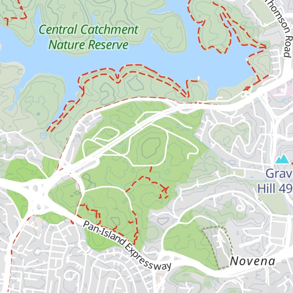 Map of Bukit Brown