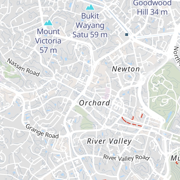 Map of Mount Elizabeth