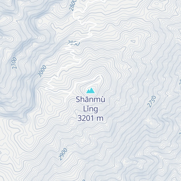 Map of Shānmù Lǐng