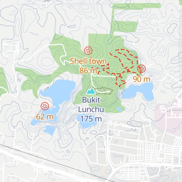 Map of Bukit Lunchu