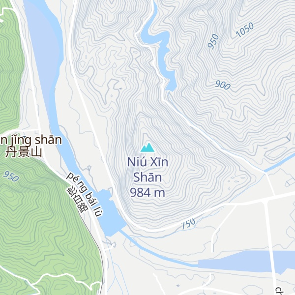 Map of Niú Xīn Shān