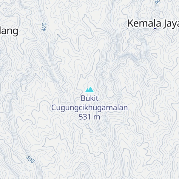 Map of Bukit Cugungcikhugamalan
